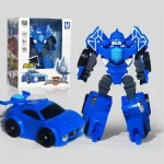 4pcs/set Mini Force Transformation Robot Toys Action Figures MiniForce X Volt Simulation Car Airplane Deformation Mini Agent Toy - Image 3