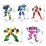 5 IN 1 Mini Force 2 Super Gino Power Transformation Robot Toys Action Figures MiniForce X Deformation Dinosaur Mecha Toy - Image 4