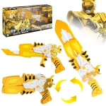 Three Mode Mini Force Transformation Sword Toys with Sound and Light Action Figures MiniForce X Deformation Weapon Gun Toy - Image 3