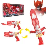 Three Mode Mini Force Transformation Sword Toys with Sound and Light Action Figures MiniForce X Deformation Weapon Gun Toy - Image 2