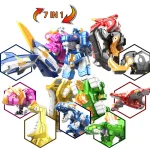 7 IN 1 Mini Force 2 Super Dino Power Transformation Robot Toys Action Figures Mini Force X Deformation Dinosaur Mecha Toy - Image 4