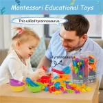 Animal Cognition Montessori Sensory Educational Toys Rainbow Sort Matching Game Learn and Train Fine Motor Skills Boy Girl Gifts