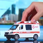 1:32 Mini Car Decoration Die Cast Ambulance Fire Truck Police Car Model Urban Rescue Vehicle Toys Collection For Children Gifts - Image 5