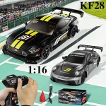 New KF28 2.4G RC Drift Car 1/16 4WD Remote Control Car High Speed Four Wheel Drive Radio Controlled Racing Car Model Boy ToyGift