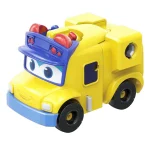 6 IN 1 ABS GGBOND Gogo Bus Transformation Car Toy Action Figures Ambulance/Police/Fireman Slide Toys for Kids Gift - Image 3
