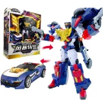 Mini Force Strongest Police Transforming Robot Toys with Sound and Light MiniForce X Transformation Robot Fire Cop toy