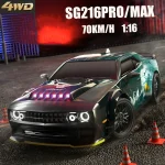 New SG216 MAX 1:16 Brushless RC Drift Car With LED 70KM/H Or 40KM/H 4WD High speed Racing Rc Car Monster Truck for Kids Toy Gift - Image 5