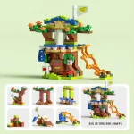 New 6In1 Tree House TreeHouse Girls Castle Room Climb Slide Classic Model Building Blocks Sets Bricks Toy For Boys Children Gift - Image 3