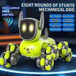 Remote control car Small Eight Wheel Gesture Sensing Multi functional Voice Interaction RC Stunt Machine Dog Q200 Children Toys - Image 4