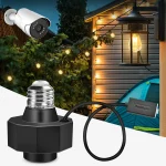 2Pack Light Socket Outlet Adapter with USB Port Porch Light Socket for Use with Smart Bulbs Light Bulb Socket Extender 5V 1.5A