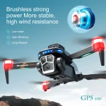 NEW 5G GPS Drone S158 Professional Aerial 8K Triple Cameras Brusheless Foldble RC Quadcopter Optical Flow Obstacle Avoidance UAV - Image 3