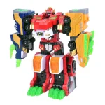 3 IN 1 Mini Force V Rangers Transforming Car to Robot Toys Action Figures Mini Force X Deformation Dinosaur Robot Toy - Image 2