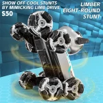 New Eight-wheel Stunt Mechanical Dog Remote Control Toy Gesture Induction Climbing Deformation Electric Intelligent Dog Gift Toy - Image 4