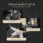 1056pcs Compatible Leg0 Gringottses Wizard Tower Magic World Dragon MOC Building Bricks Set Blocks Decorate DIY Toy For Kid Gift - Image 4