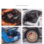 1:32 Scale Alloy GT500 Model Car With Sound Light Effects Diecast Metal Collectible Sports Car Display Gifts For Car Enthusiasts - Image 6