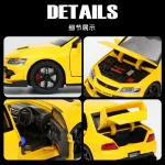 Mitsubishi Lancer Evolution EVO IX 9 Alloy Sports Car Model Diecast Metal Race Vehicles Car 1:32 Model Sound Light Kids Toy Gift - Image 6