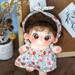 20cm Idol Doll Plush Cotton Star Dolls Kawaii Stuffed Baby Plushies Brown Hair Big Eyes Girl Dolls Toys Fans Collection Gifts - Image 6