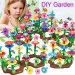 Flower Garden Building Toys Set Educational Activity Preschool Toddler Creativity Stacking Block Games For Children Gifts Idea - Image 5