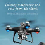KY102 Remote Control Drone 8K HD Dual Camera Aerial Photography With Screen Brushless 360 Avoidance RC Quadcopter Helicopter Toy - Image 2