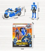 New Mini Force V Rangers Transforming Motorbike Toys with Sound and Light Action Figure Mini Force X Motorcycle Toy - Image 6