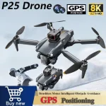 P25 Drone 8K Professional HD Dual Camera Brushless Remote Control Drones Intelligent Obstacle Avoidance Foldable Quadcopter Toys