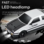 AE86 1:16 Remote Control Racing Drift Car 4WD 2.4G Electric Sports Vehicle with High-Speed Race Lighting Sound Spray Toys Gifts - Image 2