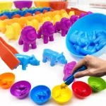 Animal Cognition Montessori Sensory Educational Toys Rainbow Sort Matching Game Learn and Train Fine Motor Skills Boy Girl Gifts - Image 4