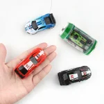 Remote Control Racing Vehicle Mini Can Mini Cans RC Car Plastic Battery Operated with Roadblocks Micro Racing Car for Kids Boys - Image 3