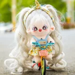 20cm Kawaii Plush Cotton Doll Idol Stuffed Super Star Figure Dolls Cute Anime Long Hair Star Doll Doll Can Change Clothes Gift - Image 6