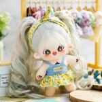 20cm Kawaii Plush Cotton Doll Idol Stuffed Super Star Figure Dolls Cute Anime Long Hair Star Doll Doll Can Change Clothes Gift - Image 2