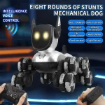 Remote control car Small Eight Wheel Gesture Sensing Multi functional Voice Interaction RC Stunt Machine Dog Q200 Children Toys