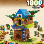 New 6In1 Tree House TreeHouse Girls Castle Room Climb Slide Classic Model Building Blocks Sets Bricks Toy For Boys Children Gift - Image 4
