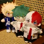 20CM Hot Anime My Hero Academia Izuku Midoriya Katsuki Bakugou Shouto Todoroki Plush Toy Pillow Soft Stuffed Dolls Kids Boy Gift - Image 2