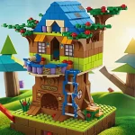 New 6In1 Tree House TreeHouse Girls Castle Room Climb Slide Classic Model Building Blocks Sets Bricks Toy For Boys Children Gift - Image 2