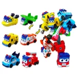 6 IN 1 ABS GGBOND Gogo Bus Transformation Car Toy Action Figures Ambulance/Police/Fireman Slide Toys for Kids Gift - Image 2