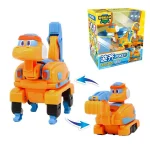 Newest Min Gogo Dino ABS Deformation Car/Airplane Action Figures REX/PING/VIKI/TOMO Transformation Dinosaur toys for Kids Gift - Image 3