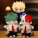 20CM Hot Anime My Hero Academia Izuku Midoriya Katsuki Bakugou Shouto Todoroki Plush Toy Pillow Soft Stuffed Dolls Kids Boy Gift