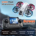 K100 MAX Screen Control Drone 5KM 8K Optical Flow Positioning Professional HD Dual Camera 360 Obstacle Avoidance Quadcopter Toy