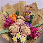 Romantic Rose Flowers 700+PCS Bouquet Building Blocks Creative Home Desk Plant Decoration Assemble Bricks Toys Gifts For Girls - Image 3