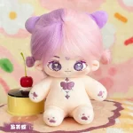 Kawaii Plush Cotton Doll Idol Stuffed Super Star Figure Dolls Cute Fat Body Cherry Blossoms Girl Doll Can Change Clothes Gift - Image 3