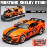 1:32 Scale Alloy GT500 Model Car With Sound Light Effects Diecast Metal Collectible Sports Car Display Gifts For Car Enthusiasts - Image 5