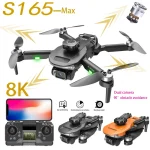 S165 Max Drone 8K Dual Camera Aerial Photography Drone Brushless Intelligent Obstacle Avoidance Remote Control Aircraft Gift Toy