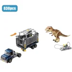 New Dinosaur Park World Building Blocks Set Dinosaur Transportation truck DIY Toys Children Birthday Party Gift For Boy And Girl - Image 6