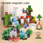 10-300PCS Magnetic Building Blocks DIY Toy Build Mine Magnet World Construction Set STEM Sensory Educational Christmas Gift Toys - Image 2