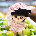 Kawaii Plush Cotton Doll Idol Stuffed Super Star Figure Dolls Anime Fat Floral Skirt + Hoodie Baby Doll Can Change Clothes Gift - Image 6