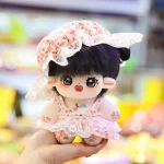 Kawaii Plush Cotton Doll Idol Stuffed Super Star Figure Dolls Anime Fat Floral Skirt + Hoodie Baby Doll Can Change Clothes Gift - Image 5