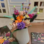 Romantic Rose Flowers 700+PCS Bouquet Building Blocks Creative Home Desk Plant Decoration Assemble Bricks Toys Gifts For Girls - Image 2