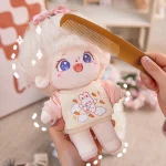 20cm New Kawaii Plush Cotton Doll Idol Stuffed Super Star Figure Dolls No Attribute Fat Body Crying Doll Can Change Clothes Gift - Image 3