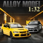 Mitsubishi Lancer Evolution EVO IX 9 Alloy Sports Car Model Diecast Metal Race Vehicles Car 1:32 Model Sound Light Kids Toy Gift - Image 2