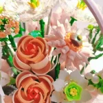 Eternal Pink Purple Rose Building Blocks Portable Bouquet Set With Storage Box DIY Floral Model For Kids Gifts And Home Ornament - Image 6